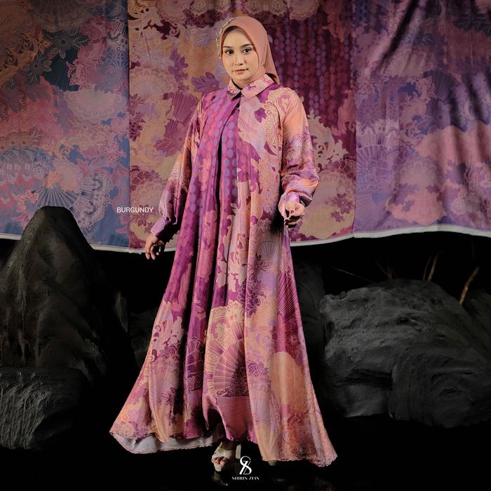 Shirin Zein - Gamis Etnik Motif Batik Mewah Elegan Series Lasem