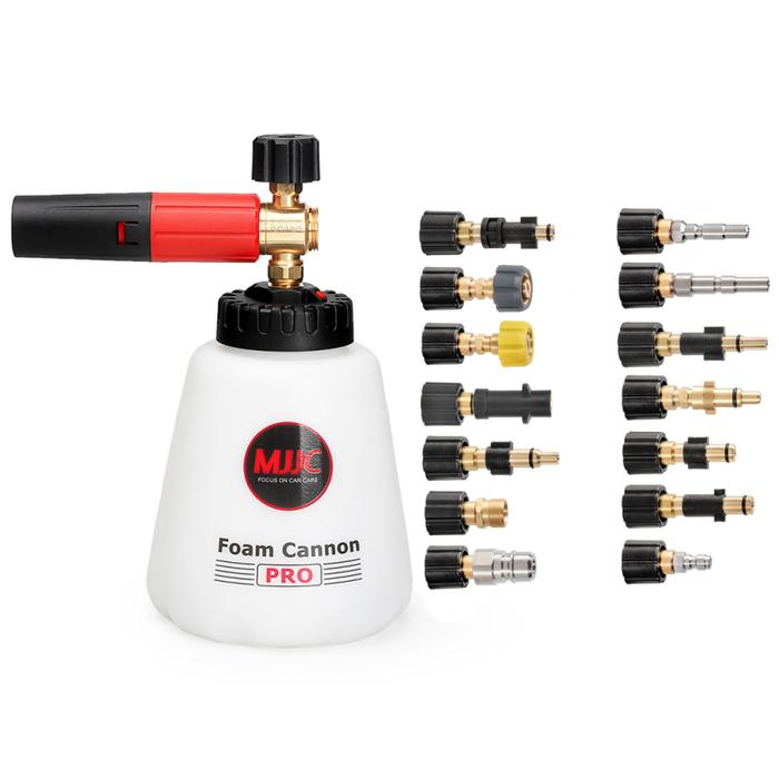 MJJC Snow Foam Lance PRO 2.0  car Washer Compatible Varies Adapters 1.2L Big Mouth Anti-Leak Bottle 