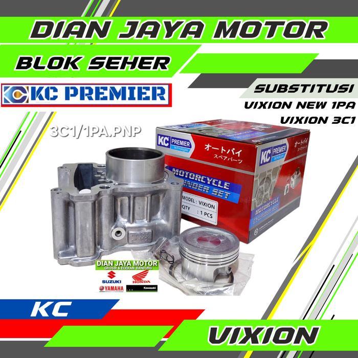 KC BORING KIT BLOK SEHER VIXION OLD VIXION NEW 3C1 1PA KC PREMIER CYLINDER BLOK YAMAH VIXION PNP JUP