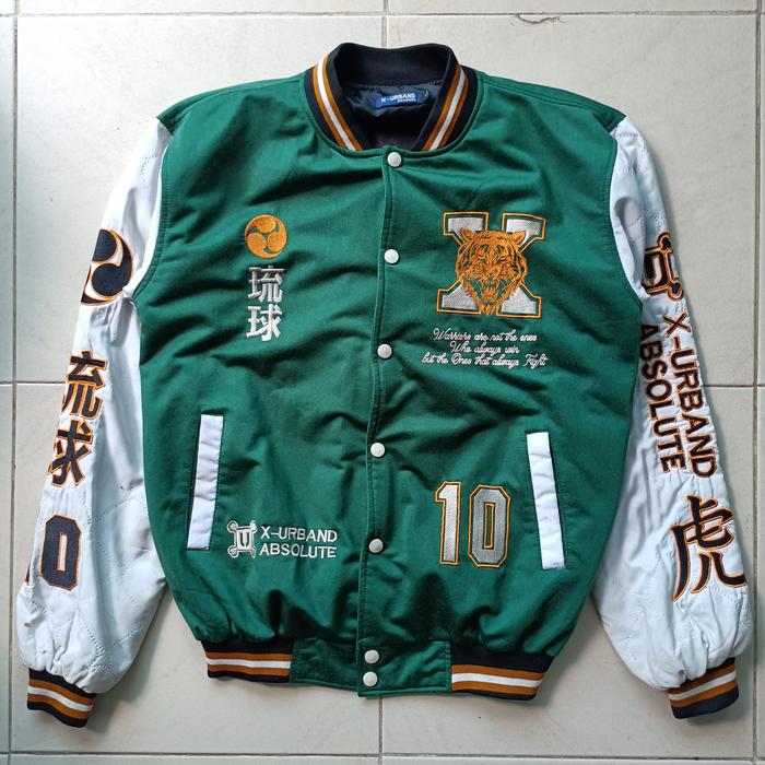 Jacket Sukajan Green Full Bordir Second Original