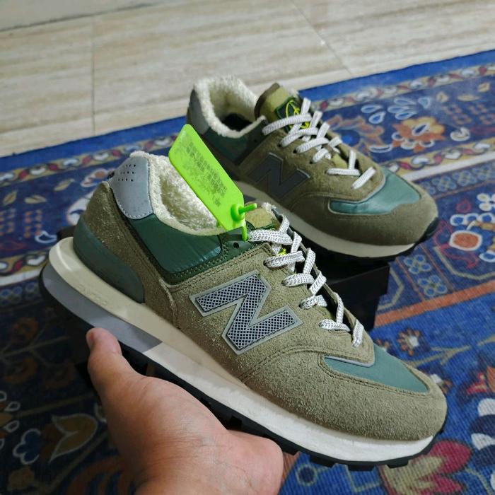 Sepatu NB 574 x Stone Island Premium Ukuran 43 Baru - Casual, Shoes, Pria, Wanita, Sneakers, Black