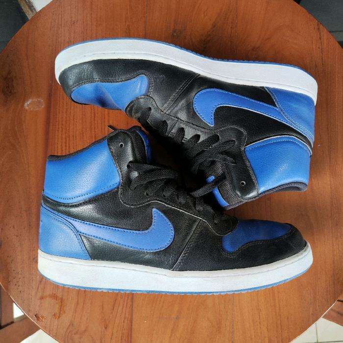 Sepatu Nike Ebernon mid Blue size 44.5 second