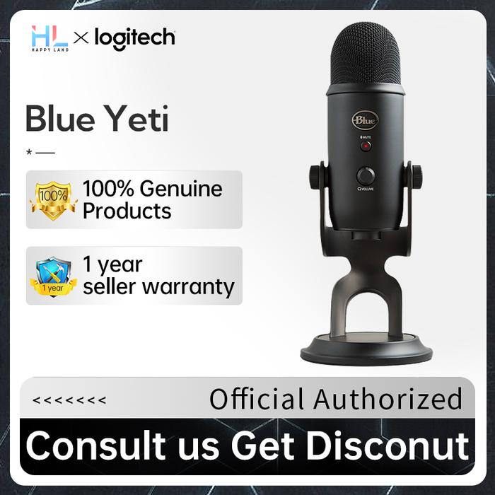 Logitech Blue Yeti Used Second-hand USB Microphone for Recording and