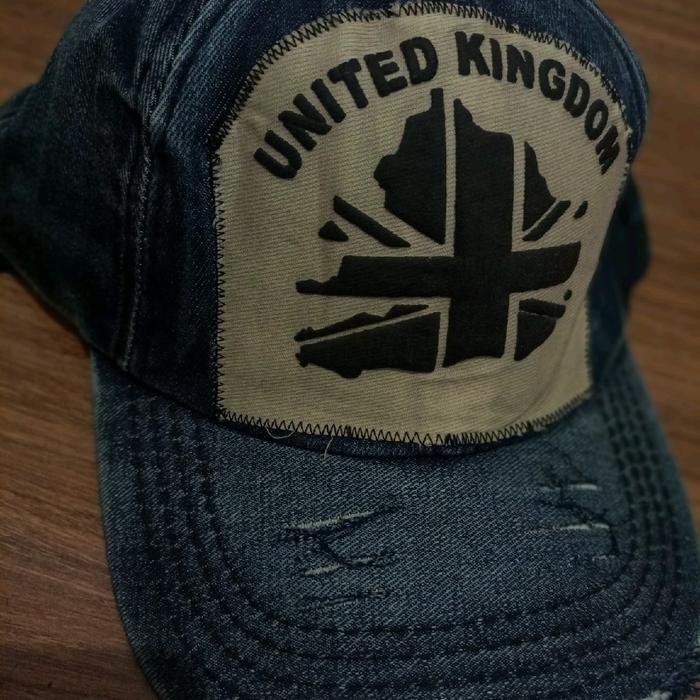 topi jeans halus premium model robek vintage