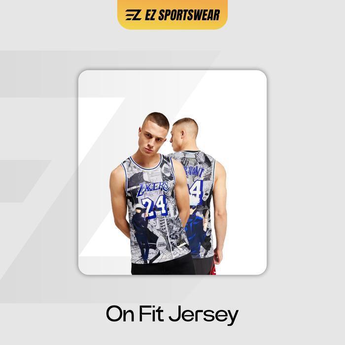 HarapanMakmur [ORIGINAL] Jersey Bryant Lakers #24 Custom GOJO - Swingman Bola Basket  Baju Kaos T-Sh