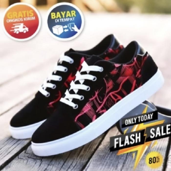 Sepatu Sneakers Old Skool Black White Vns Fetino Motif Putih VansSK Delapan Low Sepatu Terkini [COD]