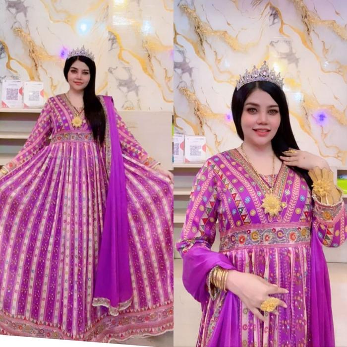 Gamis Laila lavender Syantik