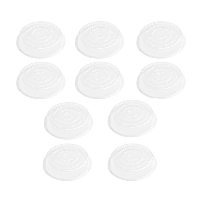 10× Flower Pot Mat Flower pot mat Accessories Exquisite 10pcs Clear Snack Container PET Round Pot Ba