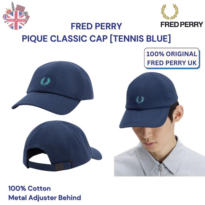 Fred Perry Classic Pique Cap/Hat/Topi Baseball [100% Original Fred Perry UK]