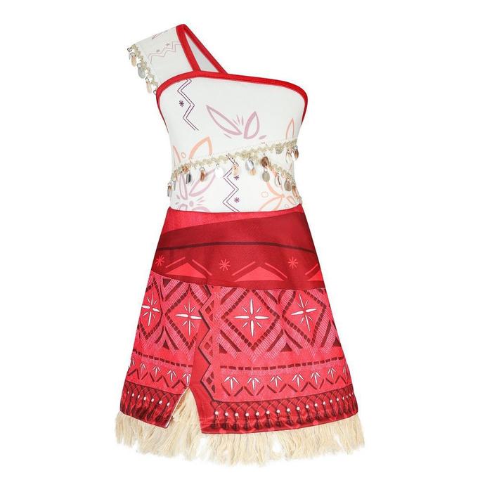 Best Kostum Dress Princess Baju Moana Gaun Anak Perempuan Cosplay Pesta Pertualangan SH GG Best