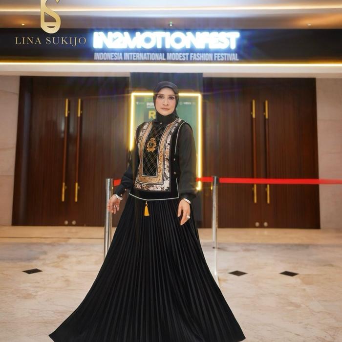 Gamis syari eles lina sukijo syari set rok eles rok eles lina sukijo set rok