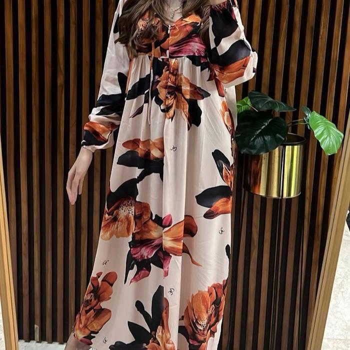 Daster Panjang CE Homewear Wanita Rayon Dewasa - Celana, Katun, Busui, Tidur, Setelan, Baju, Pendek
