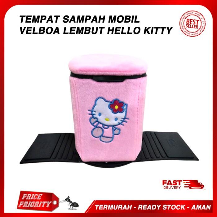 Tempat Sampah Mobil Hello Kitty, Boneka Hello kitty, motif Hello kitty