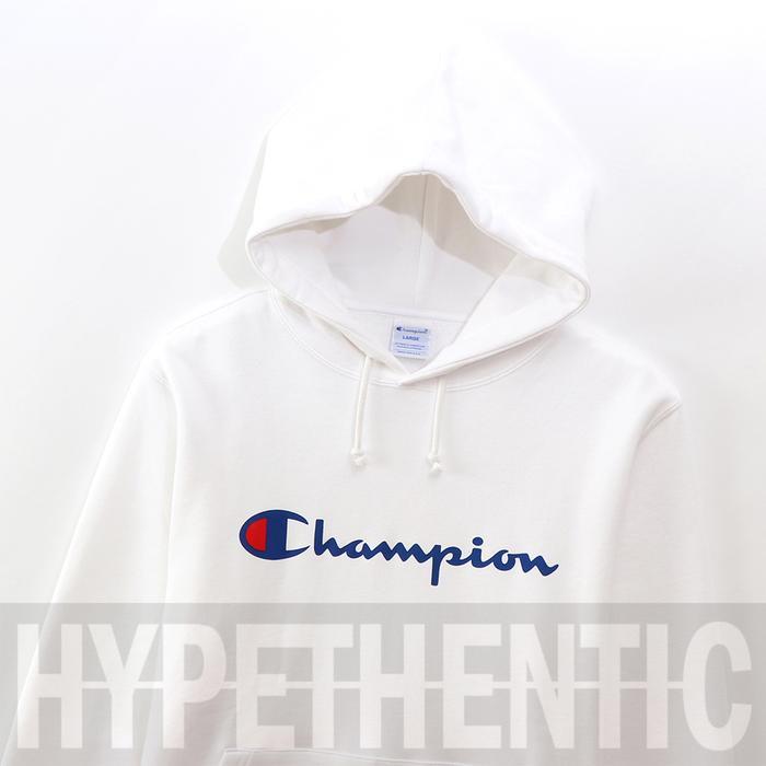ADA Champion Sweatshirt Script Hoodie White Original / Jacket Jaket Putih