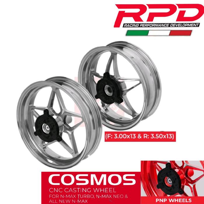 Velg Racing Nmax new, Nmax neo. Nmax Turbo velg RPD CNC Tipe Cosmos Original RPD