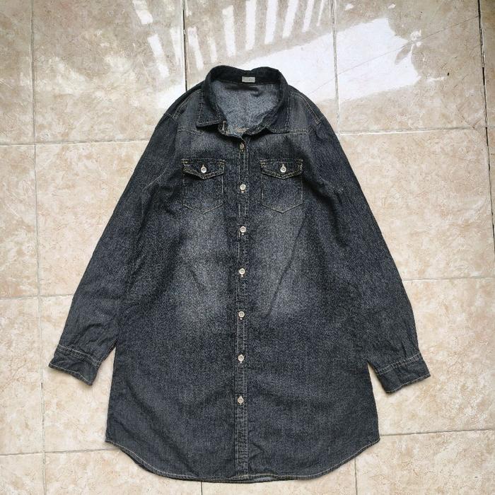 GU Uniqlo Kemeja Tunik Denim