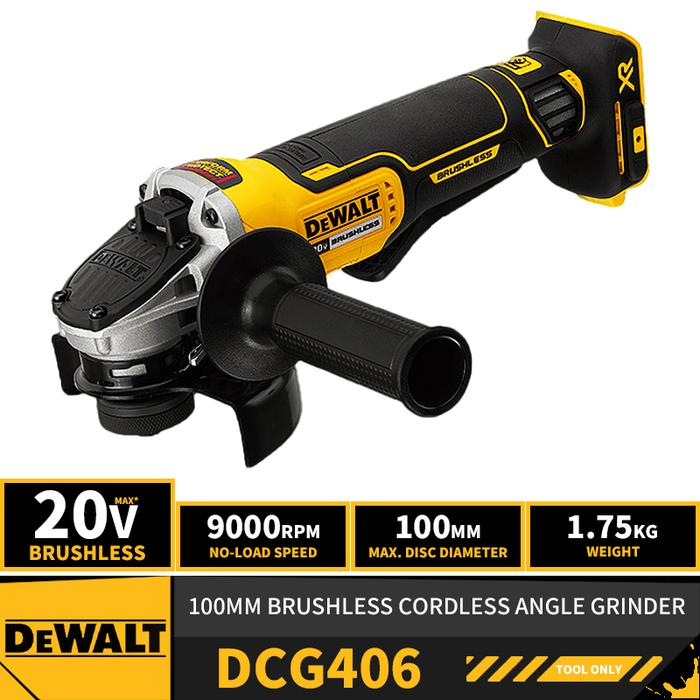 DEWALT DCG406 100MM Brushless Cordless Angle Grinder 20V Lithium