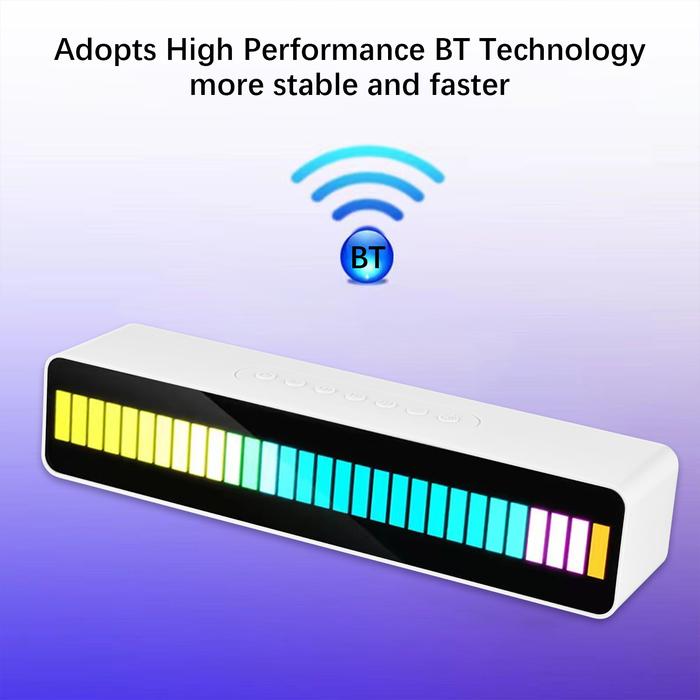Lampu irama manik-manik LED Speaker BT dengan tanduk ganda lampu