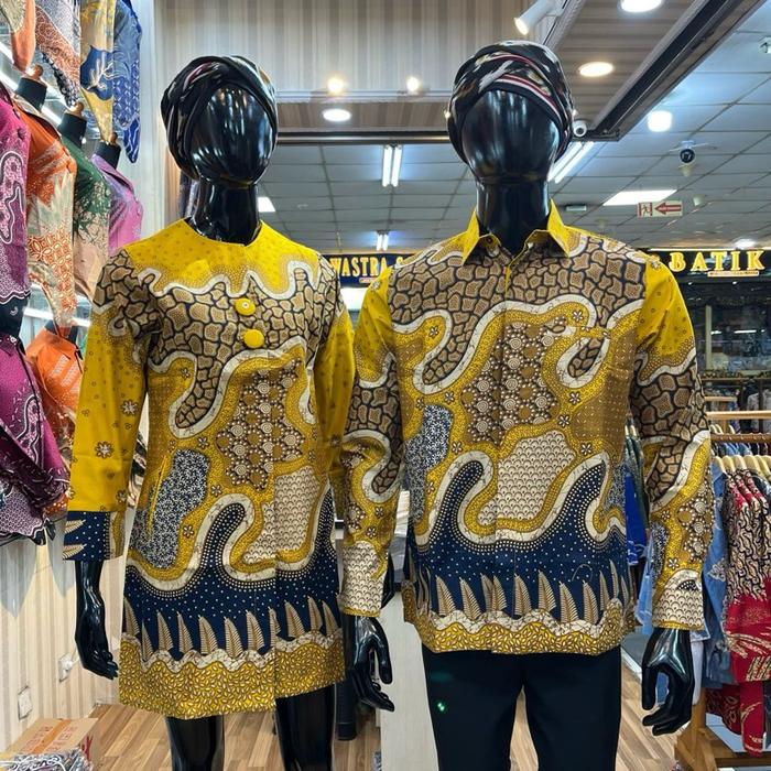 Baju Batik Kemeja Tunik Bahan Katun Prima Premium Model Tunik Dan Kemeja Jaitan Semi Jas Seragam Cou