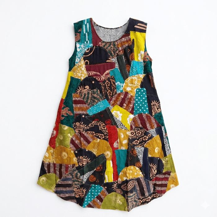 Daster Yukensi Etnik Kain Perca Wanita || Daster Batik Perca Asli Jogja || Daster Murah Jogja
