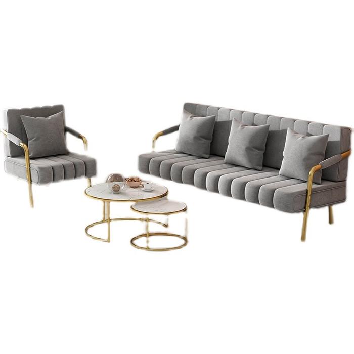 Polnstar Sofa Tamu 3 Dudukan Sofa Ruang Tamu Furniture Indoor Rumah Fabric Couch Kursi Tamu