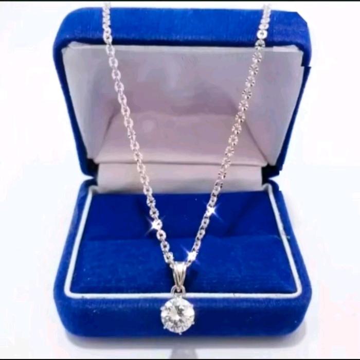 SET PERHIASAN KALUNG FREE LIONTIN KALUNG NURI PERMATA SATU PUTIH KALUNG TITANIUM ANTI KARAT DAN LUNT