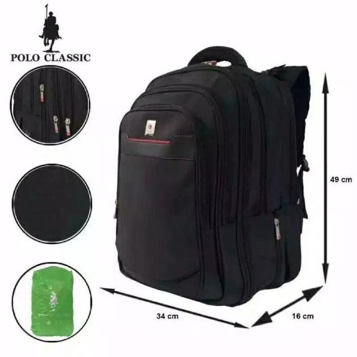 > tas ransel laptop jumbo original polo classic 20in RR