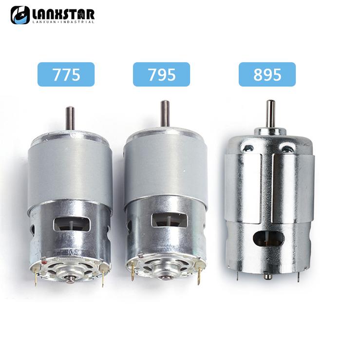 DC 12V 24V Motor 775 795 895 Motor Double Ball Bearing Large Torque