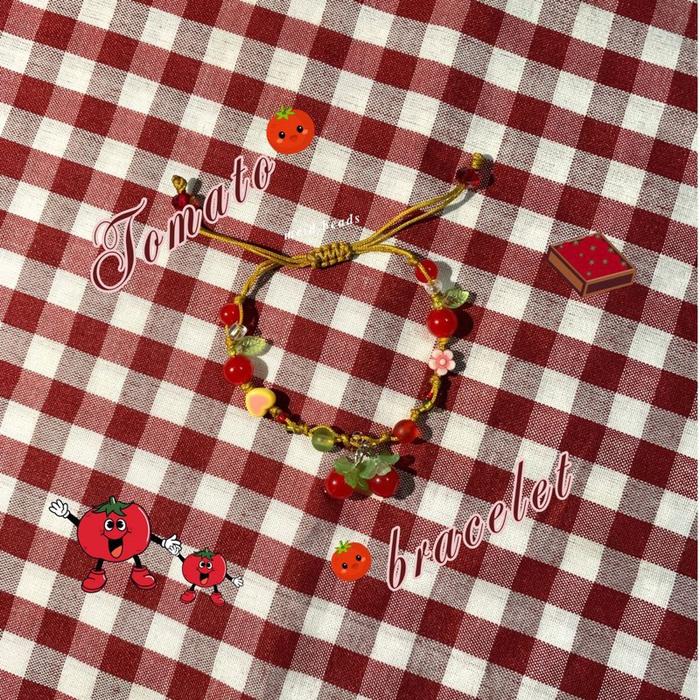 Gelang Tomato Beads Bracelet Tomato By meid.beads