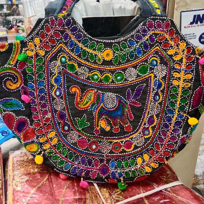 TAS GAJAH TAS INDIA TAS ETNIC ORIGINAL Wanita