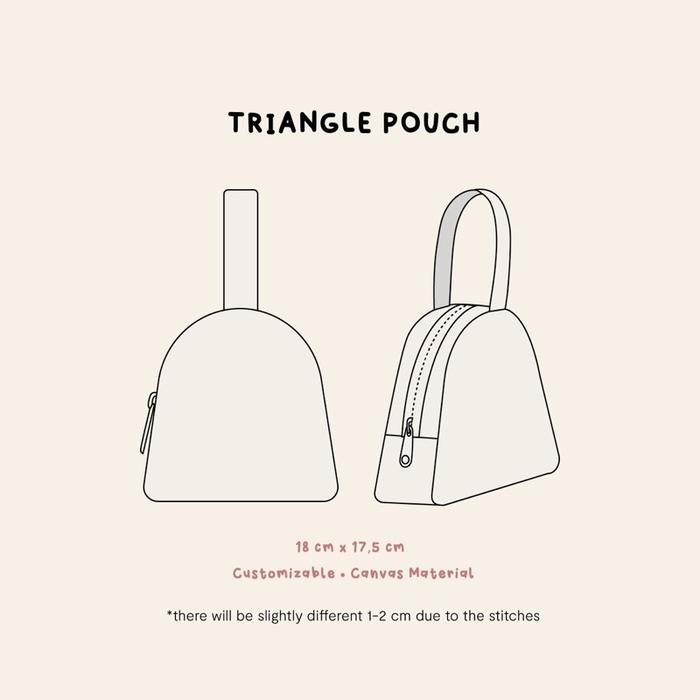 Baru NOTTE - Custom Semua Produk Card Holder / Puffy Pouch / Syal / Triangle Pouch / 1 Side Bucket H
