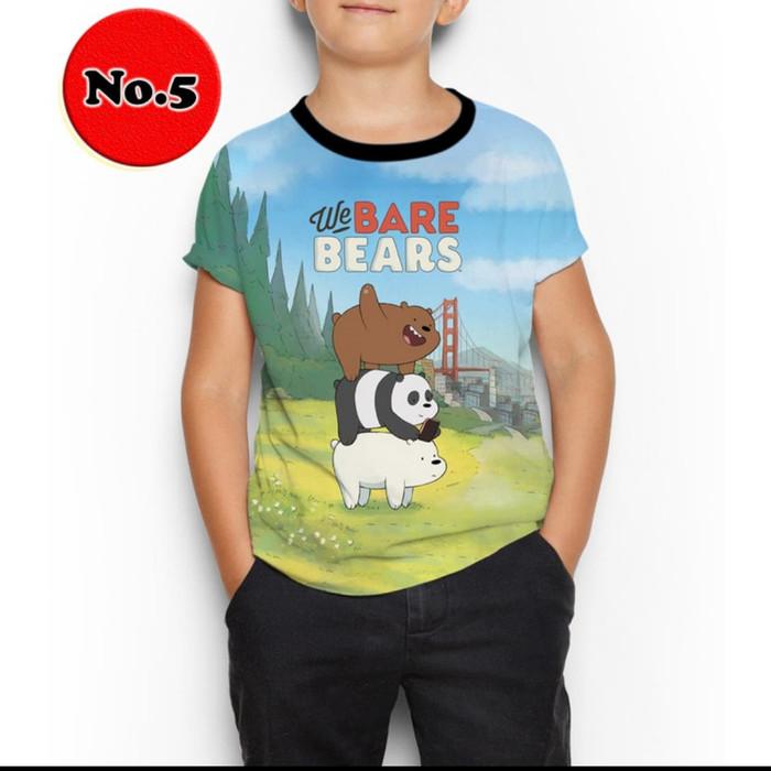 KAOS WE BARE BEAR 5 tv n anak