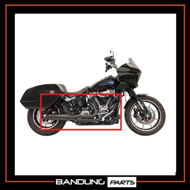 BASSANI EXHAUST 1800-2756 1S78B 2-1 SUPERBIKE MUFFLER 4" BLACK SOFTAIL M8 2025 FXLRST FLHC