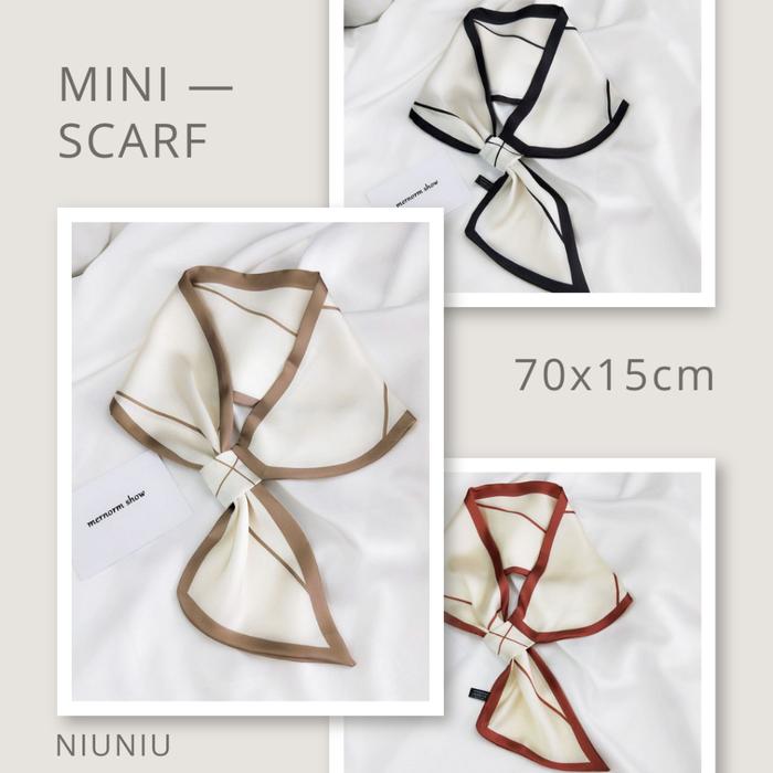 Mini Scarf High Quality Silk/Neck Scarf/Scarf Leher Wanita/Motif Polos