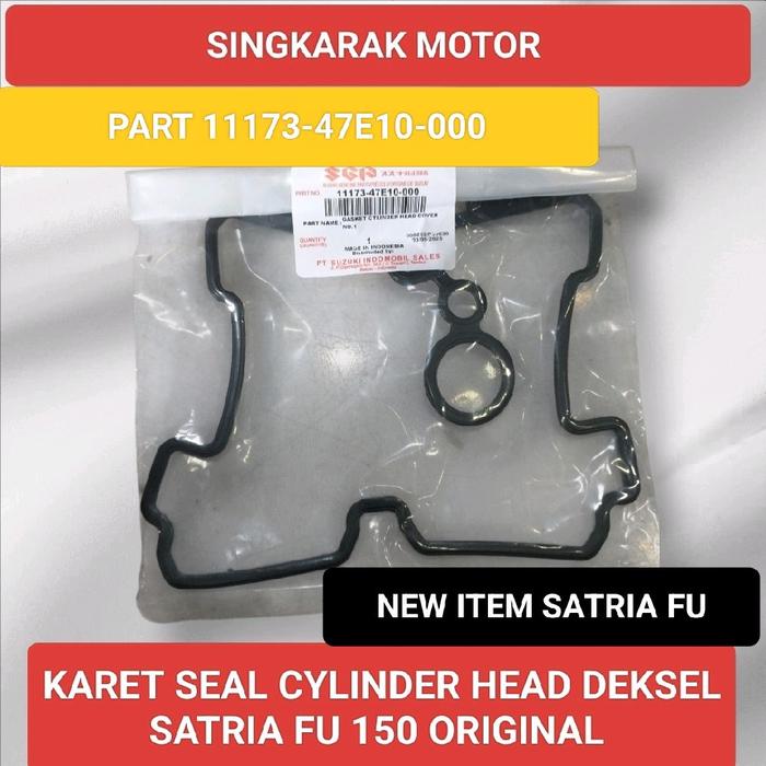 Singkarak Motor Karet Seal Cylinder Head Deksel Suzuki Satria FU 150 Original SGP Part 11173-47E10-0