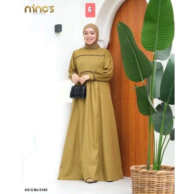 GAMIS POLOS LIST CANTIK NINOS TERBARU WANITA MUSLIMAH Simple