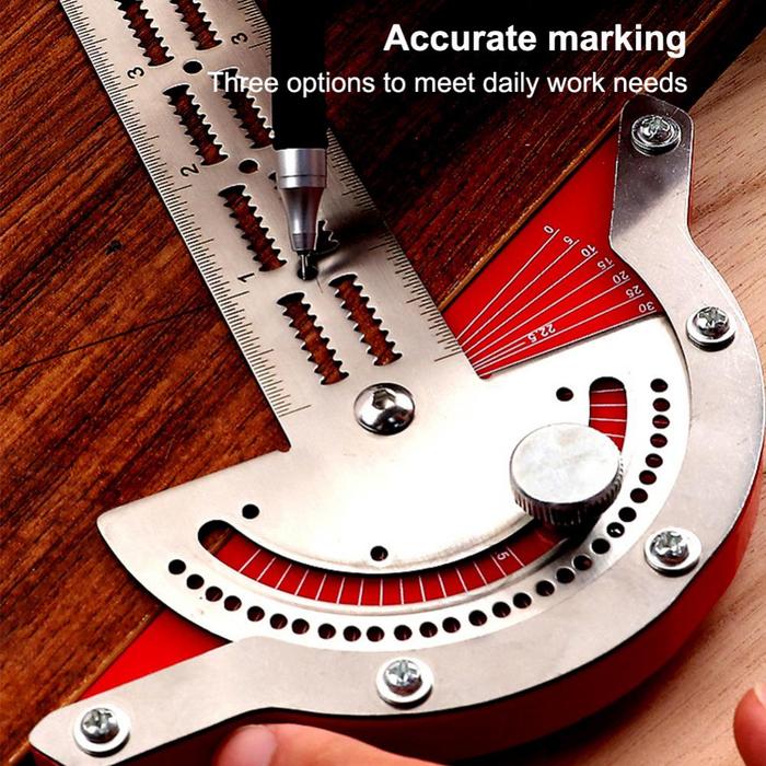 Woodworking Scale Mitre Saw Protractor With Marking Pencil