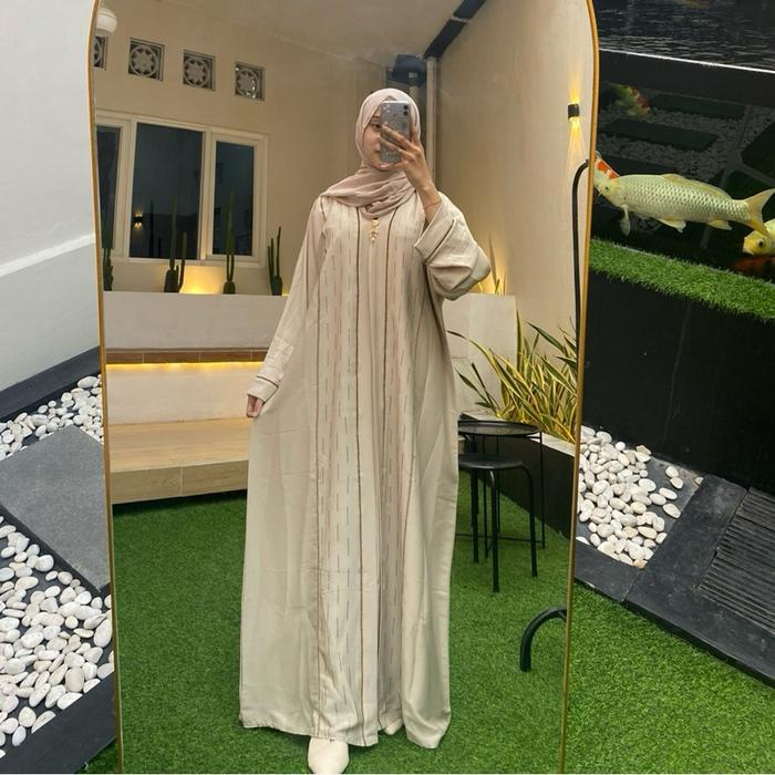 Abaya Original Saudi - Khayra Abaya - Inner Outer menyatu