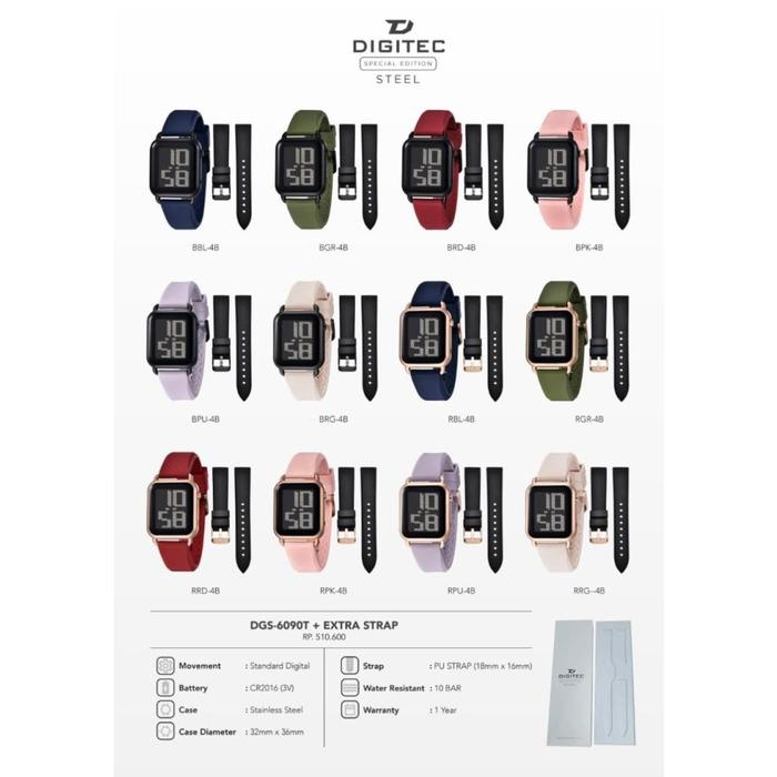 Jam Tangan Digitec 12Bln DG6090 DG 6090 DG6090T T 6090T DA DA6090