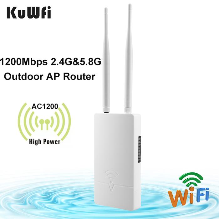 KuWFi 1200Mbps Wireless AP Router High Power Outdoor Mesh Router With