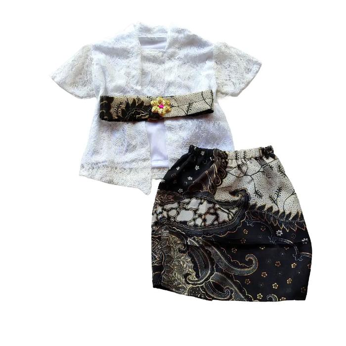 [1-5 tahun] GET4IN1 SETELAN KEBAYA ANAK ROK SPAN PENDEK 1 2 3 4 5 TAHUN SETELAN KEBAYA KARTINI KARNA