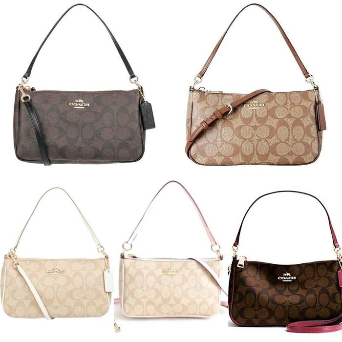 [FREE BOX] CO@CH  SIGNATURE  36674 F67567 58321 NEW TOP HANDLE BAG SLING BAG SHOULDER BAG DOUBLE STR