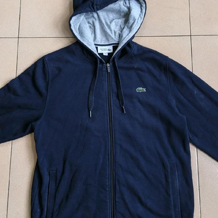 Zip hoodie Lacoste navy M
