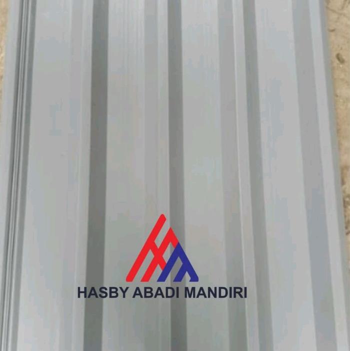 Atap UPVC Double Layer Warna Abu Abu (grey) setara dengan merk Alderon