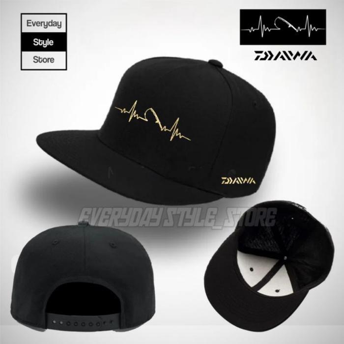 Topi Daiwa Fishing Snapback / Topi Reel Detak Jantung Daiwa / Topi Mancing