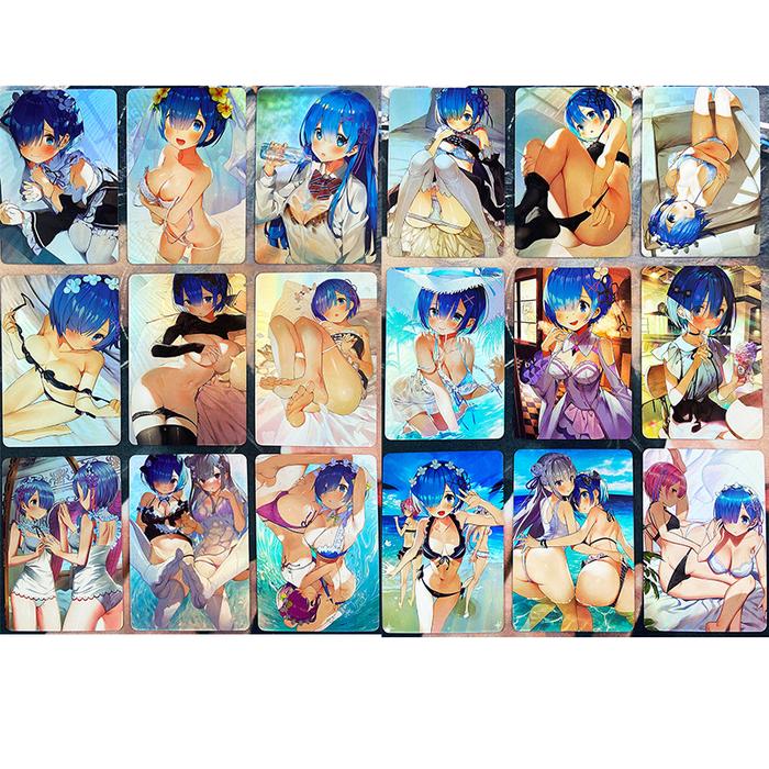 18pcs/set ACG Rem Re Refraction Sexy Girls Toys Hobbies Hobby