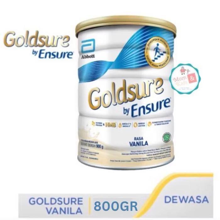 GOLDSURE BY ENSURE VANILA 800 GR | GOLDSURE 800GR | Susu Nutrisi Dewasa Rendah Laktosa