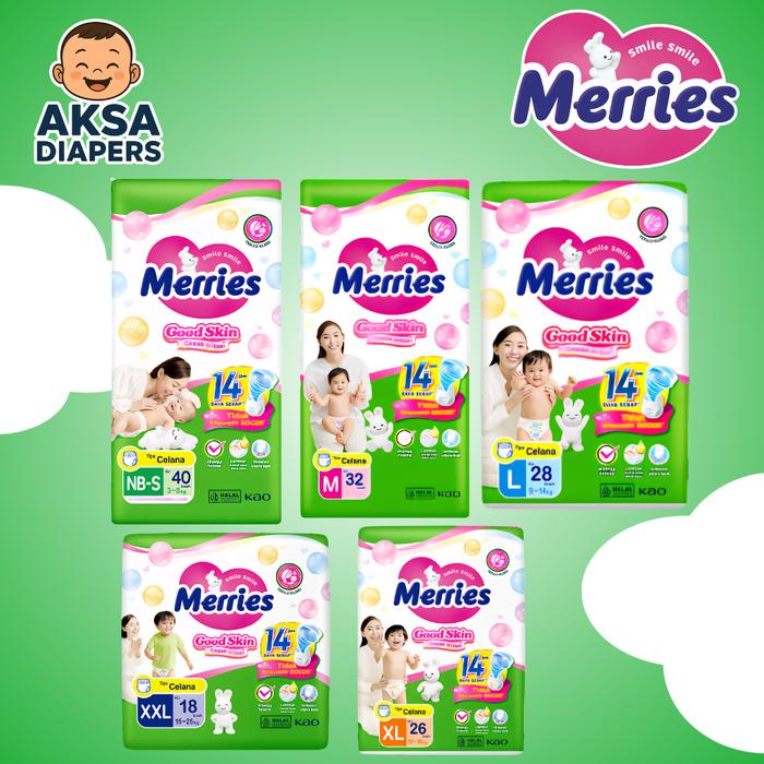 Merries Pants Good Skin NB-S40/M32/L28/XL26