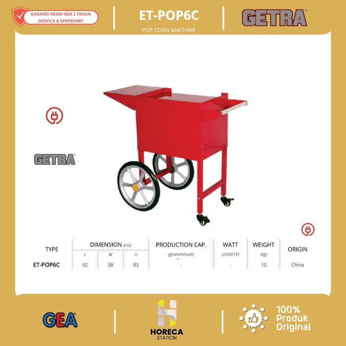 ET-POP6C GETRA POPCORN STANDING/TROLI POPCORN GEA GETRA
