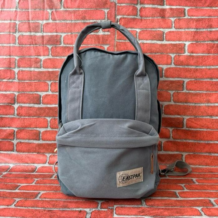 TAS RANSEL PRIA WANITA EASTPAK SECOND BRANDED ABU ABU